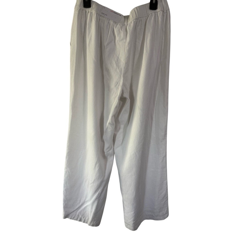 Liz‎ Claiborne White Wide-Leg High-Rise Pants size 8 - Picture 4 of 15